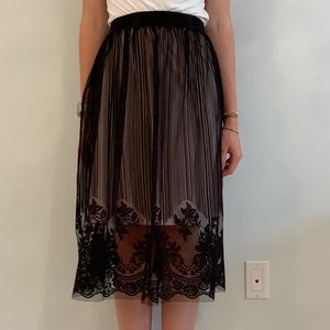 Black Lace Skirt